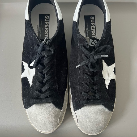 Golden Goose Men’s Superstar Black Ice Low-Top Suede. - Picture 4 of 8